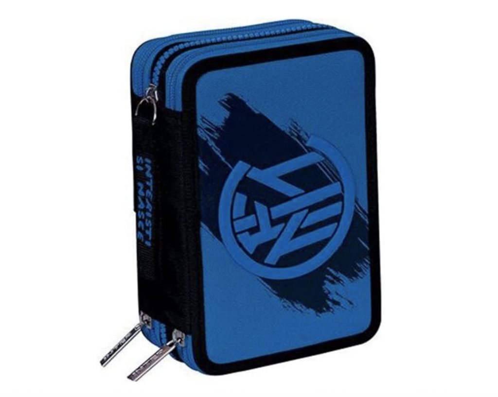 Set Regalo Inter Portamerenda E Sciarpa - Nero E Blu, Ufficiale, Per Tifosi