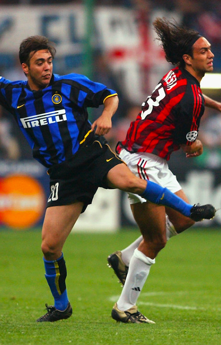 Chi giocò nella semifinale Milan-Inter 2003?